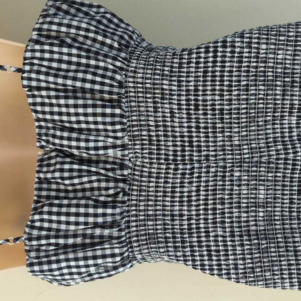 J. Crew Smocked TIe-Front Dress in Gingham - Picture 10 of 16